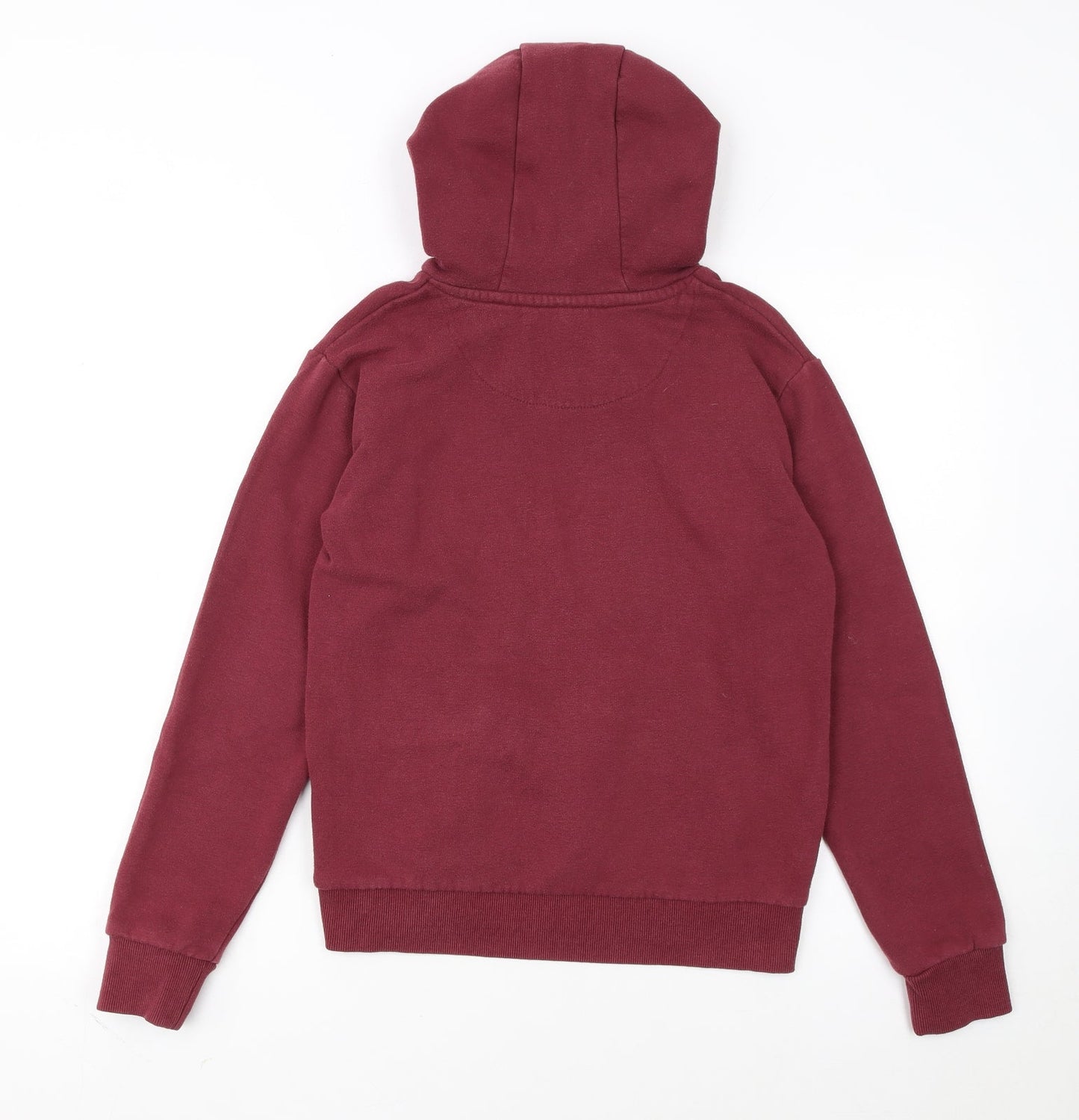 Jack Wills Girls Red Pullover Hoodie Fleece Logo Sweatshirt 12-13 Years