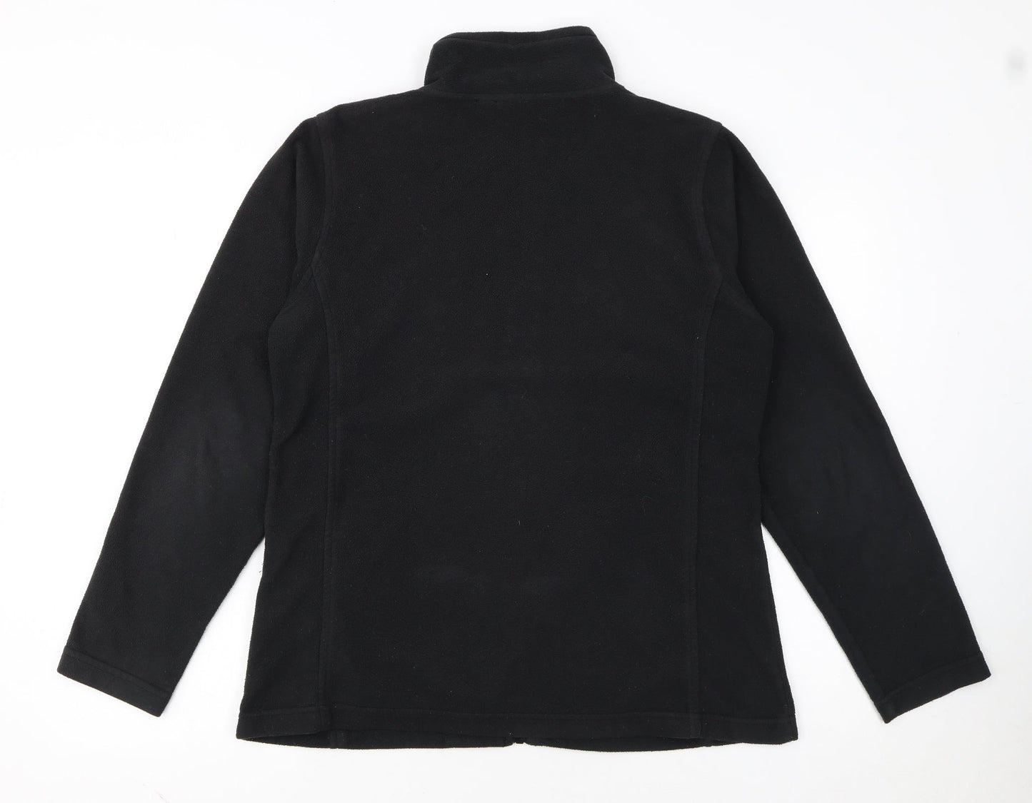 Peter Storm Women's Black Fleece Jacket Size 14 Full Zip Warm Outdoor