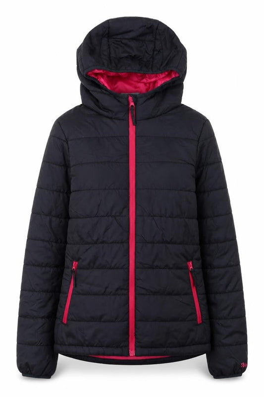 Peter Storm Womens Black Size 8 Hooded Lightweight Puffer Jacket