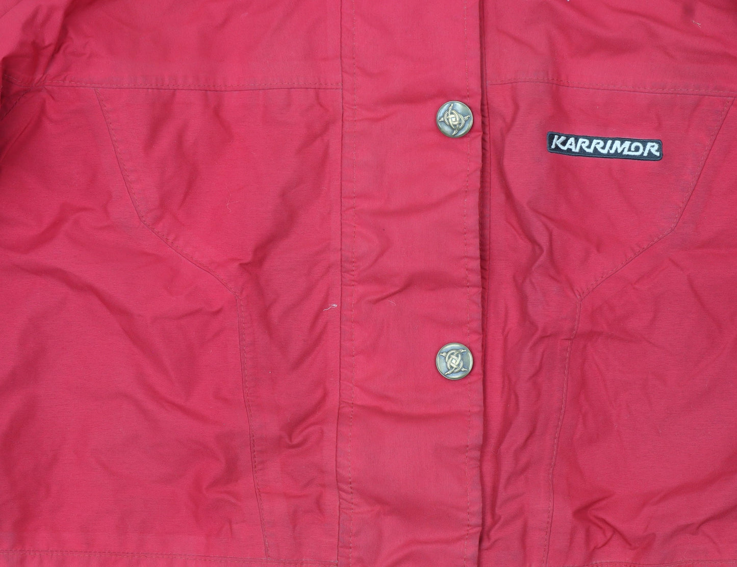 Karrimor Womens Red Waterproof Hooded Parka Jacket Size 14