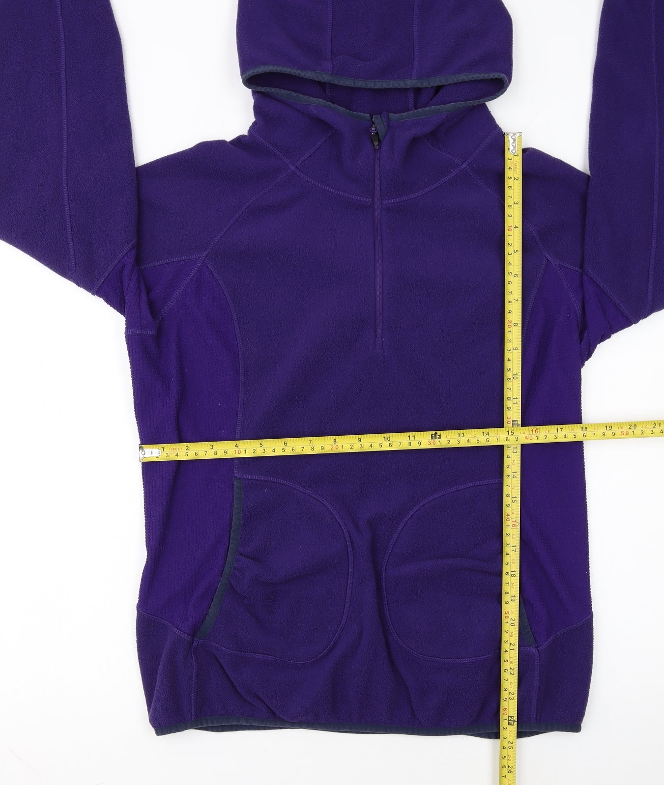 Berghaus Womens Purple Fleece 1/2 Zip Hoodie UK 16