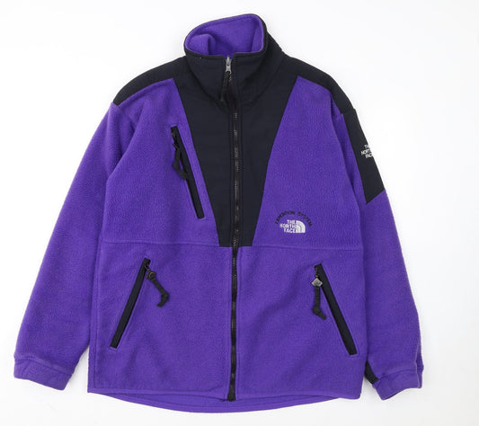The North Face Women's Purple Fleece Jacket M Outdoor Full Zip