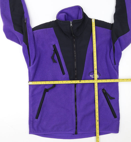 The North Face Women's Purple Fleece Jacket M Outdoor Full Zip