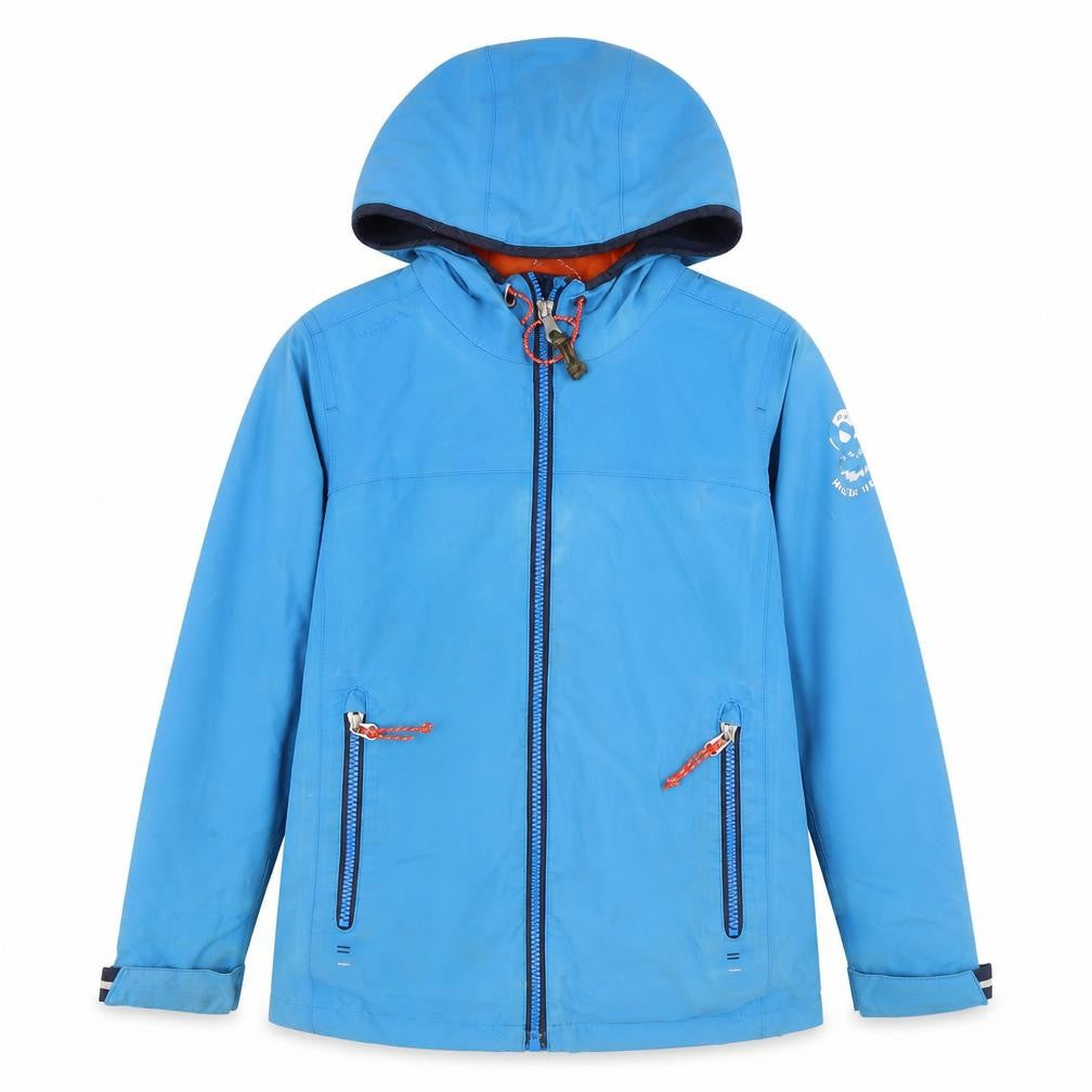 Tribord Boys Blue Waterproof Hooded Sailing Jacket 8 Years