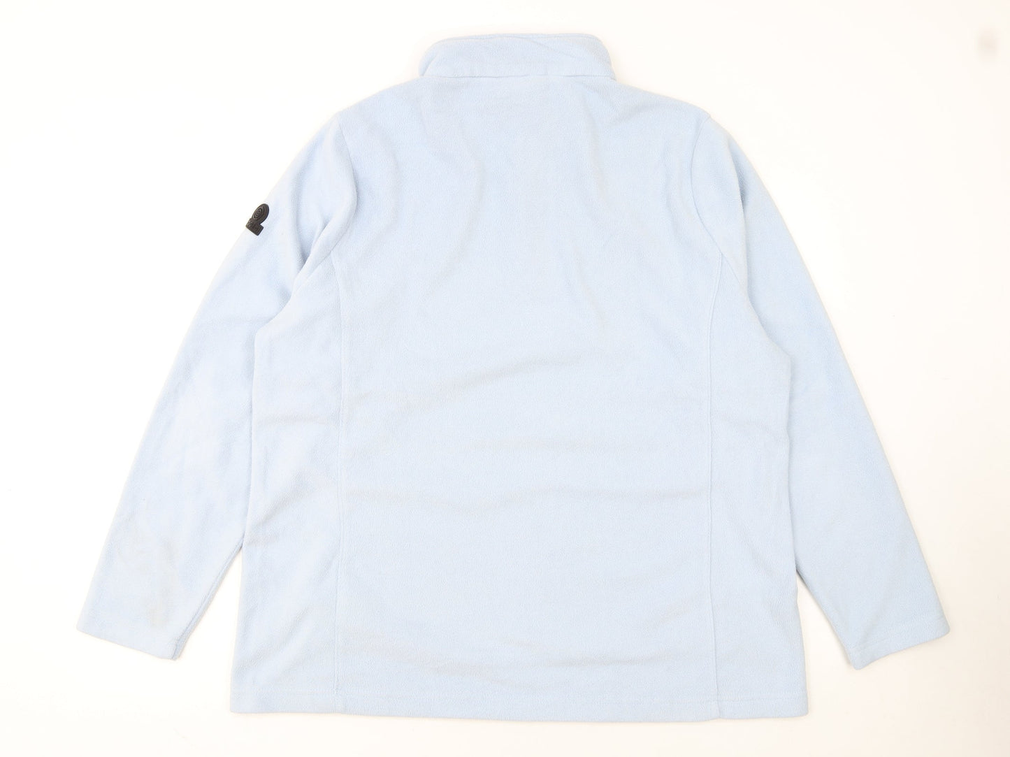 TOG24 Women Blue Fleece 1/2 Zip Pullover Sweatshirt Size 18