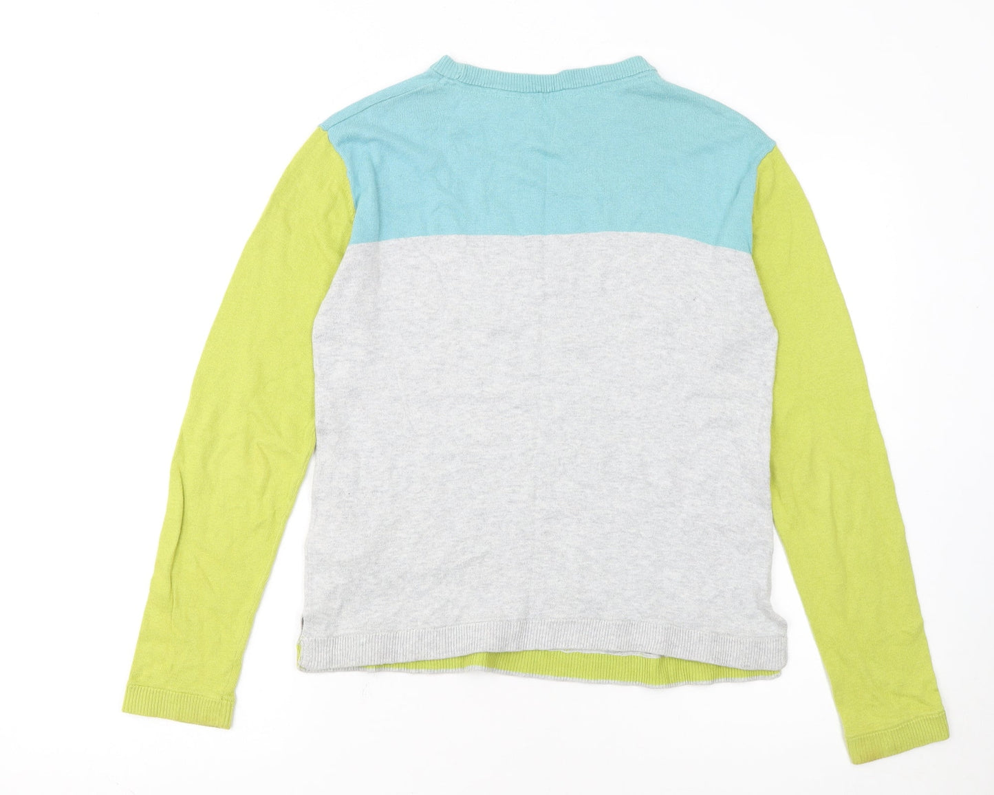 Lily & Me Womens Multicoloured Cotton Crew Neck Jumper Size 8