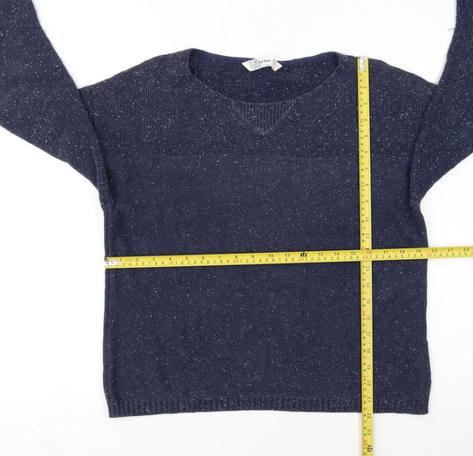 Fat Face Women’s Blue Cotton Pullover Jumper Size 12