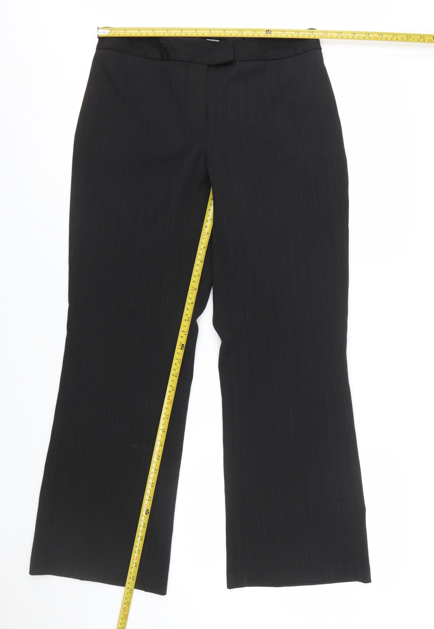 Studio 1940 Women’s Black Pinstripe Petite Dress Trousers Size 10P