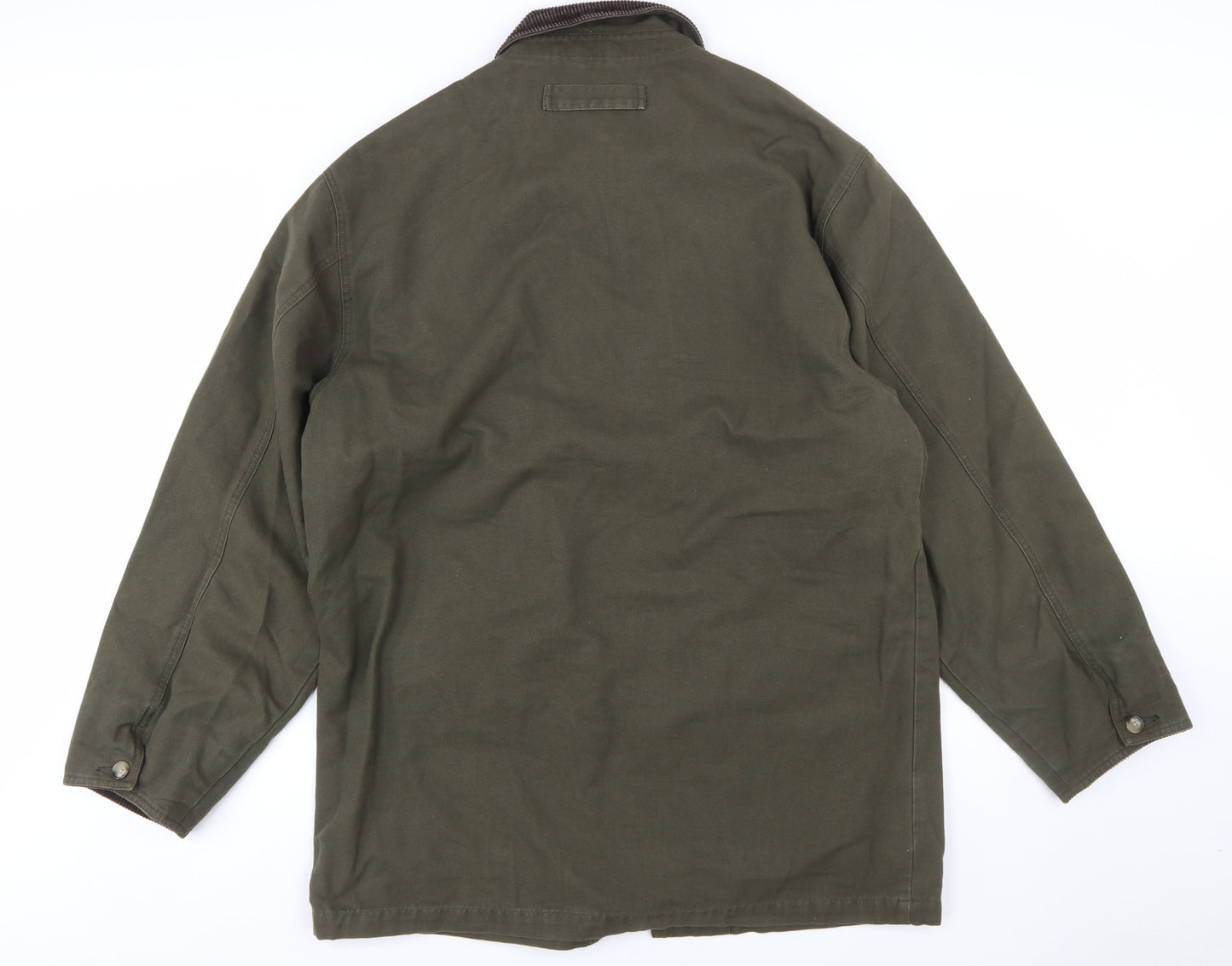Eddie Bauer Men's Green Cotton Field Jacket Size M Regular Outdoor Style