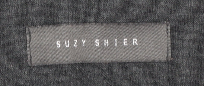 Suzy Shier Women’s Grey Dress Pants Size 10 Flared Polyester Trousers