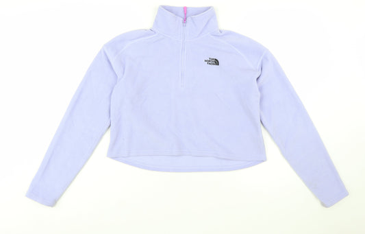 The North Face Womens Lilac Fleece Pullover Sweatshirt Medium