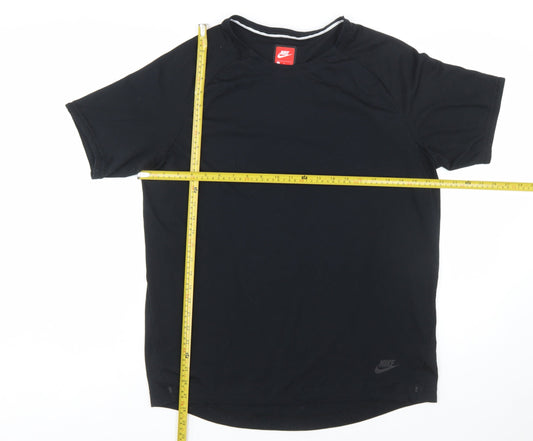 Nike Men's Black Short Sleeve Activewear T-Shirt Size L