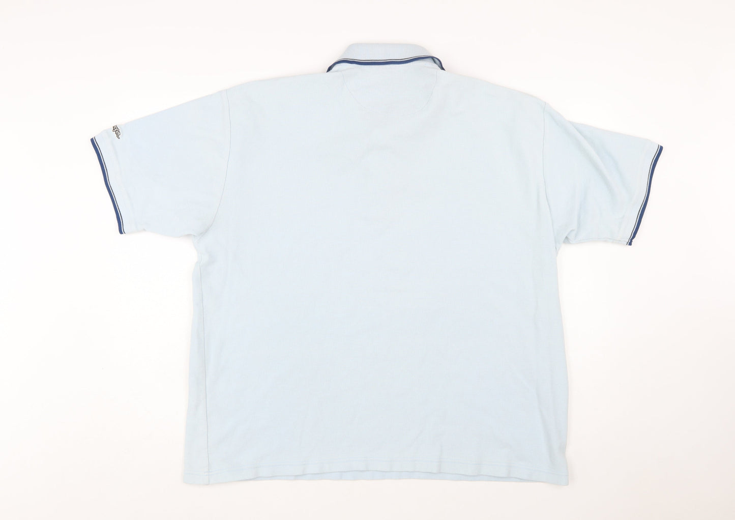 Lee Cooper Men's Blue XL Cotton Short Sleeve Polo Shirt