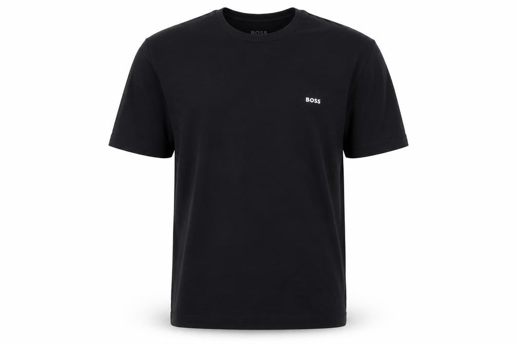BOSS Men's Black 2XL Crew Neck Cotton T-Shirt