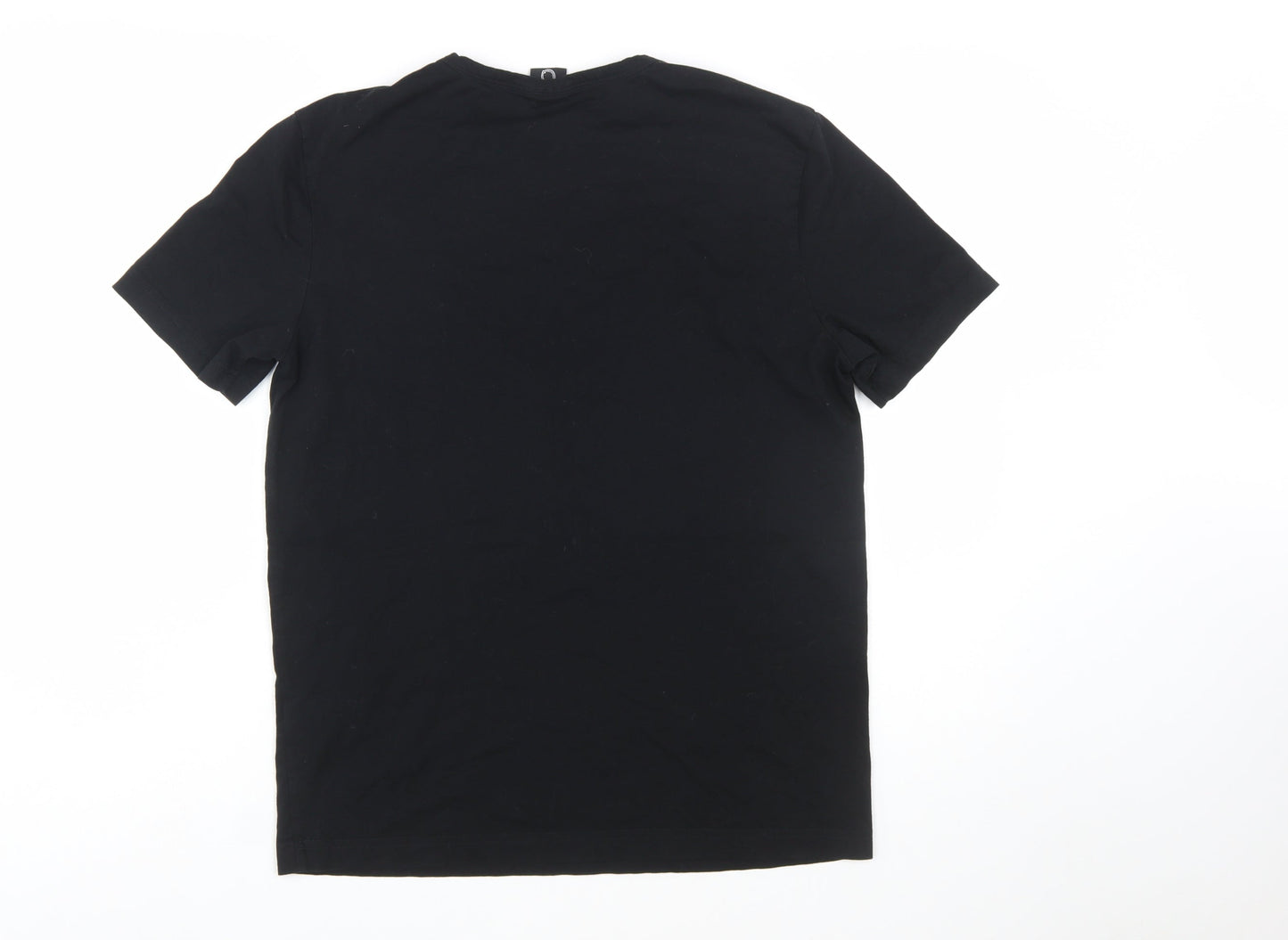 BOSS Men's Black Cotton Crew Neck Short Sleeve T-Shirt M