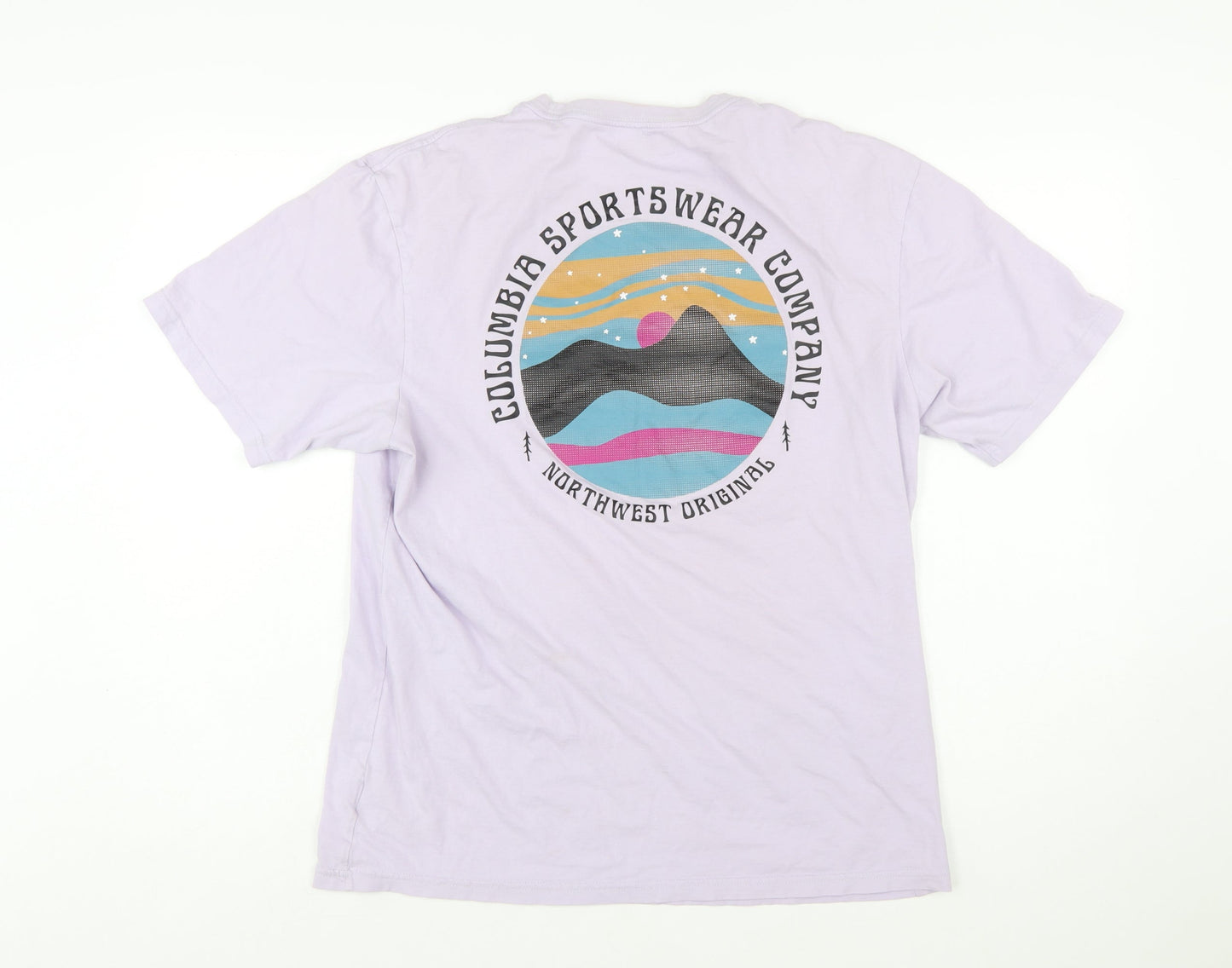 Columbia Men's Purple Graphic Outdoor T-Shirt Size M