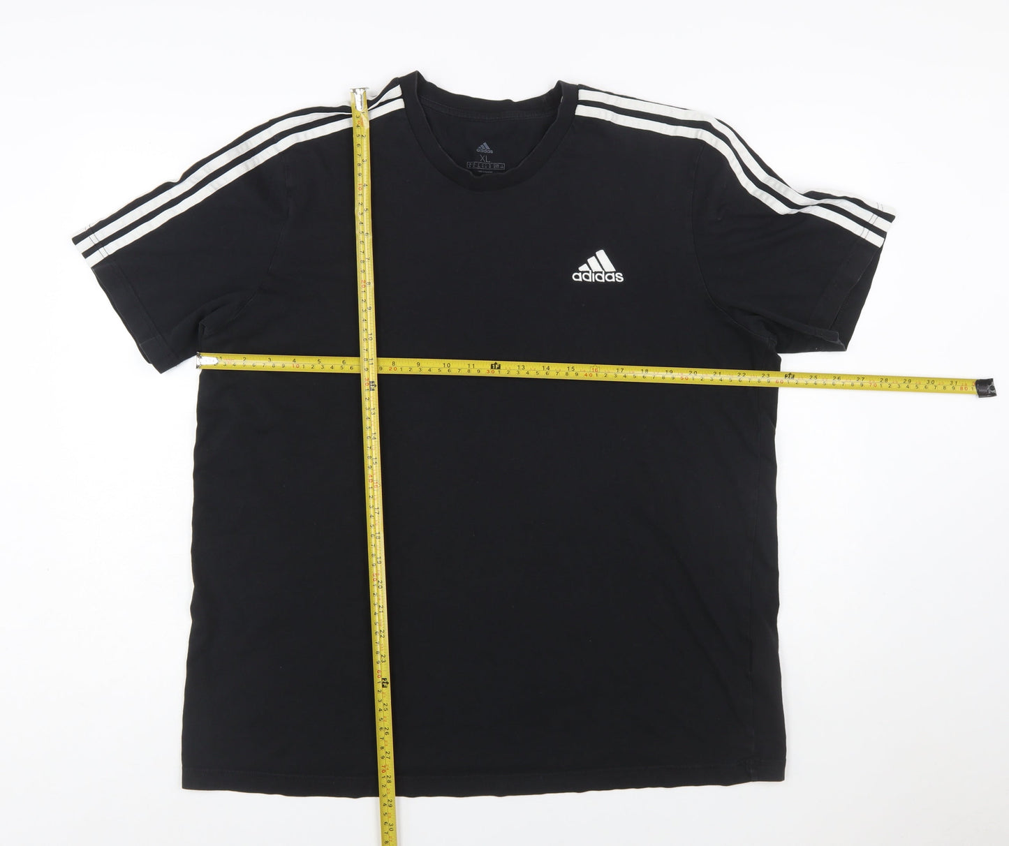 Adidas Men's Black XL Crew Neck Short Sleeve T-Shirt