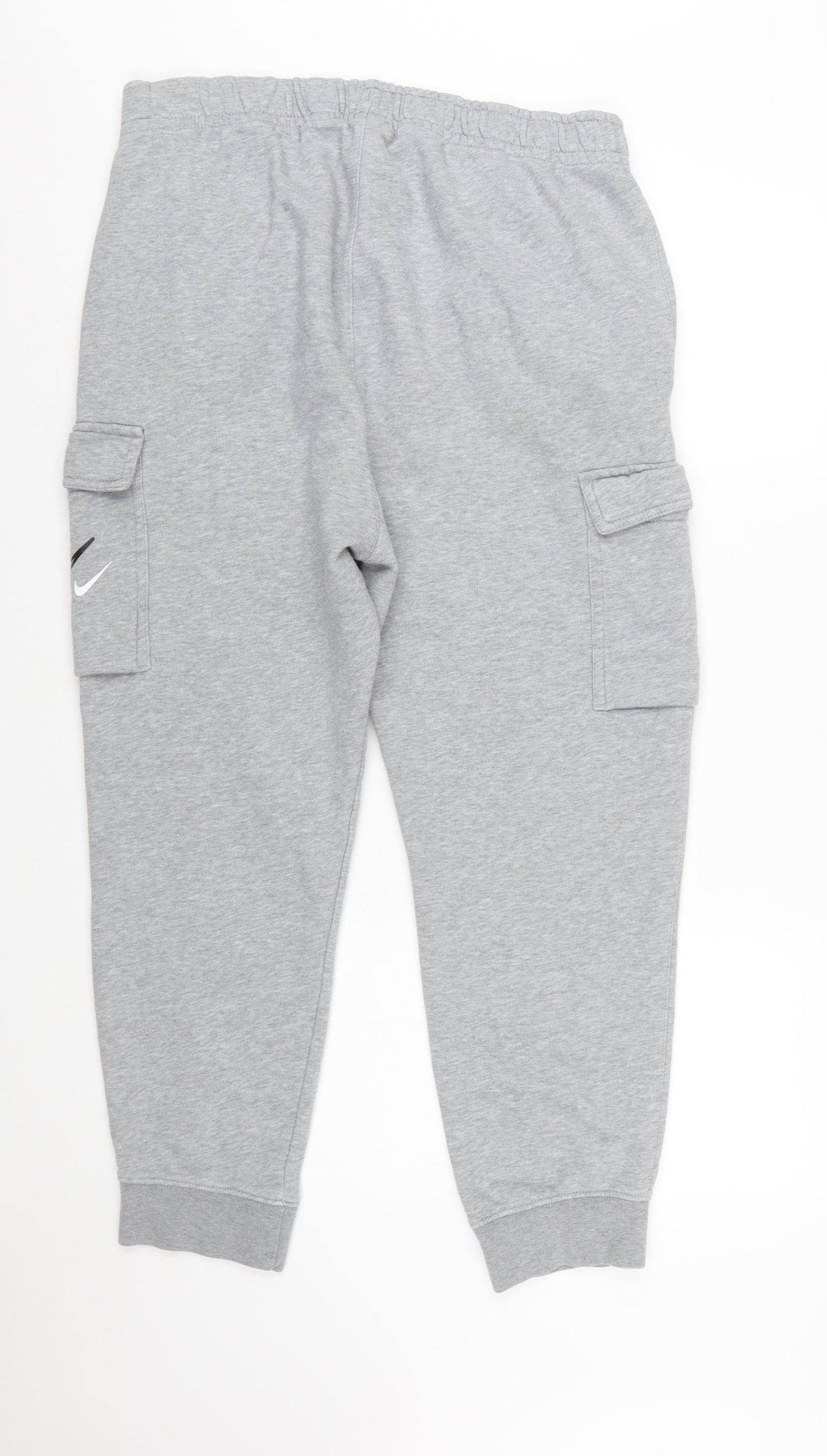 Nike Men's Grey Cargo Jogger Trousers Size L
