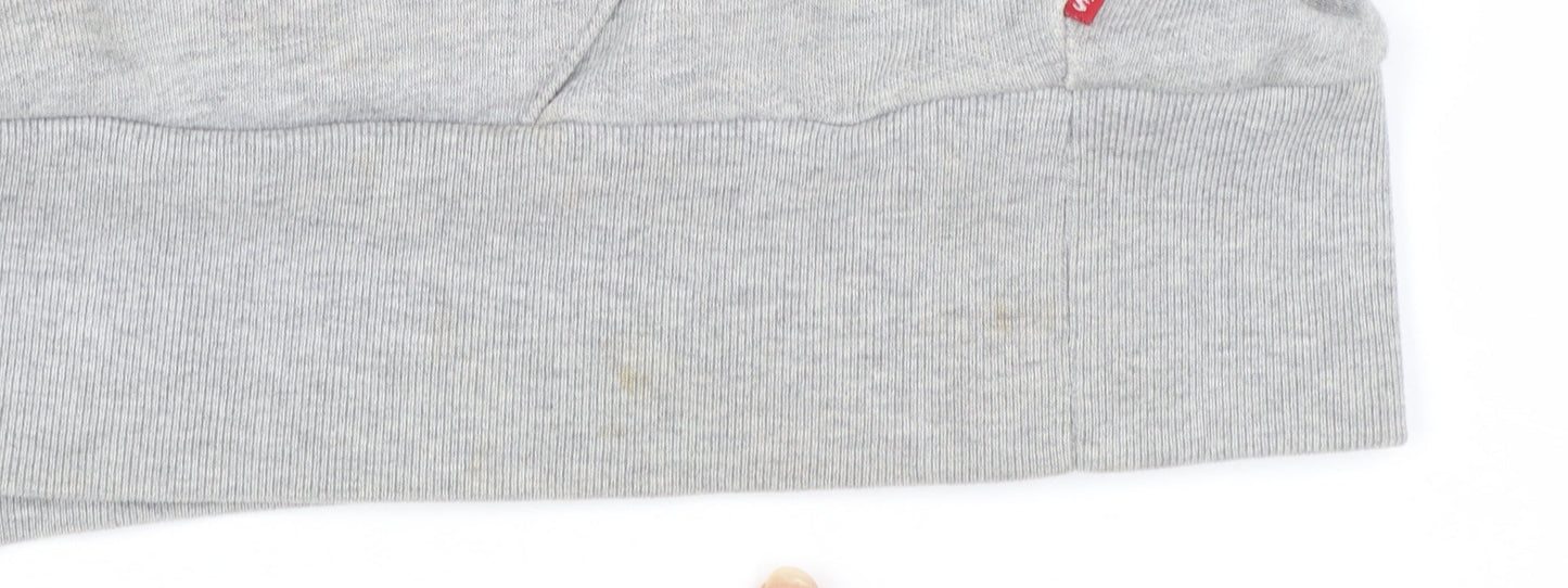 Levi's Men's Grey Logo Pullover Hoodie Size S Regular Fit