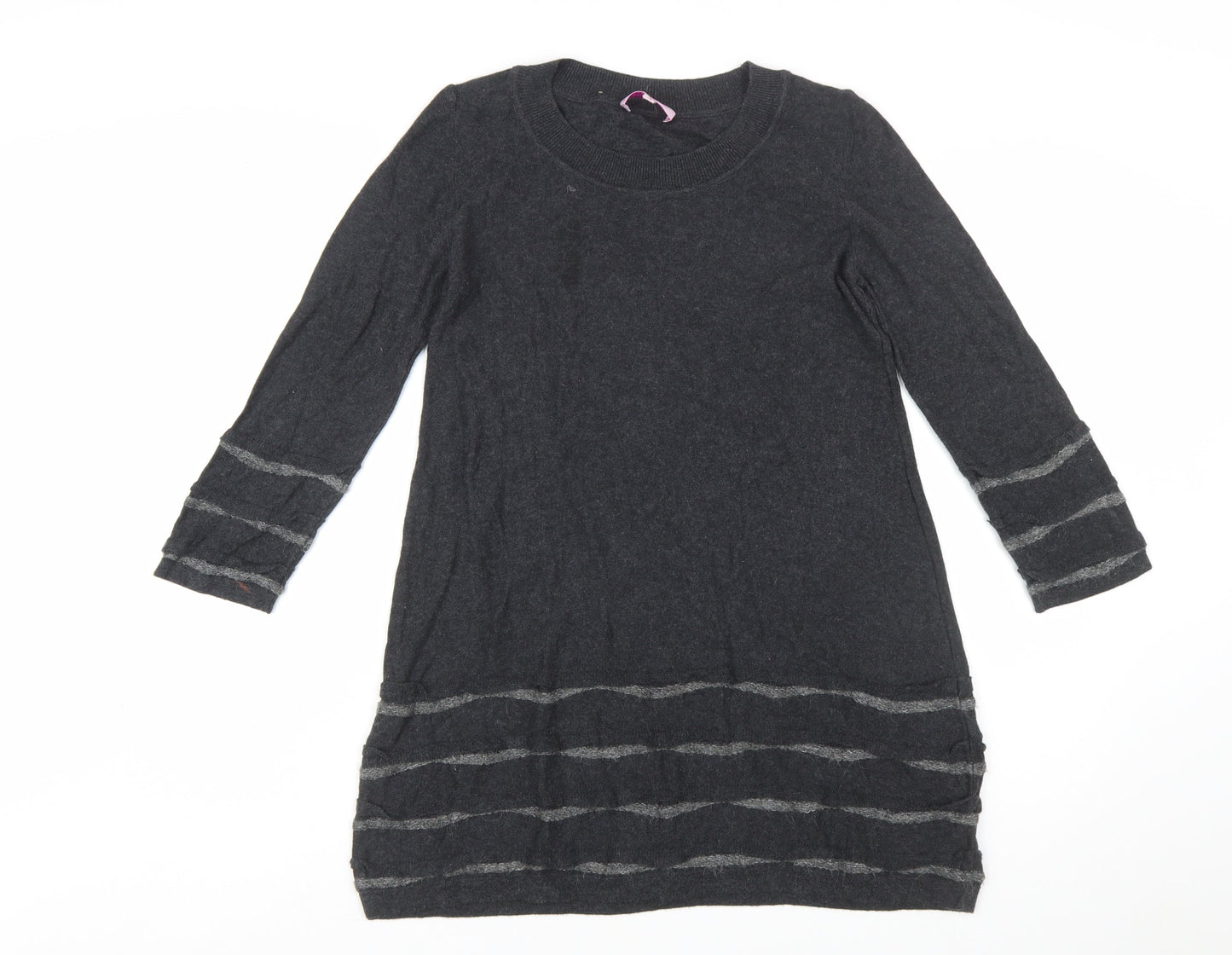 Marks and Spencer Per Una Women Grey Mix Size 10 Tunic Jumper