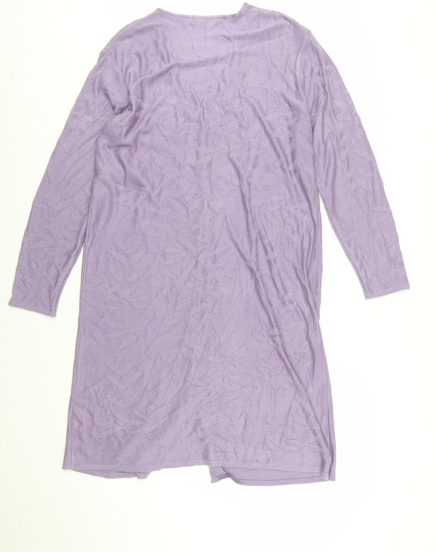 Paul Separates Women's Purple Long Sleeve V-Neck Knit Cardigan M