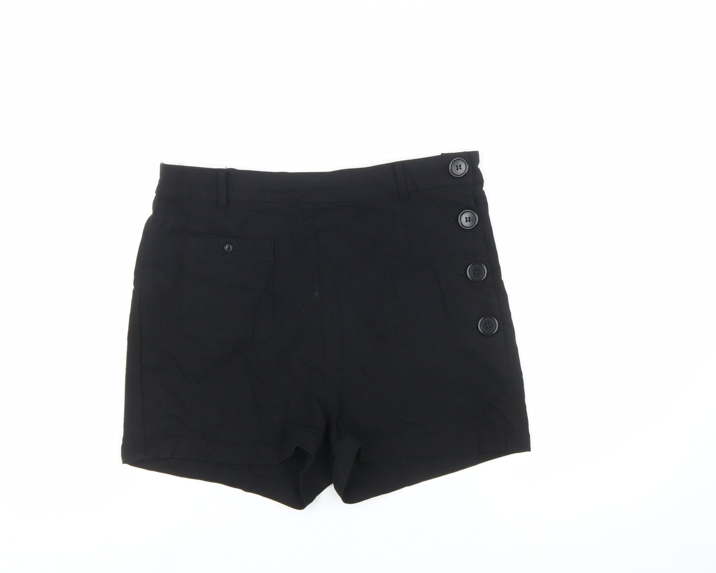 Collectif Vintage Women's Black Sailor Shorts UK 16