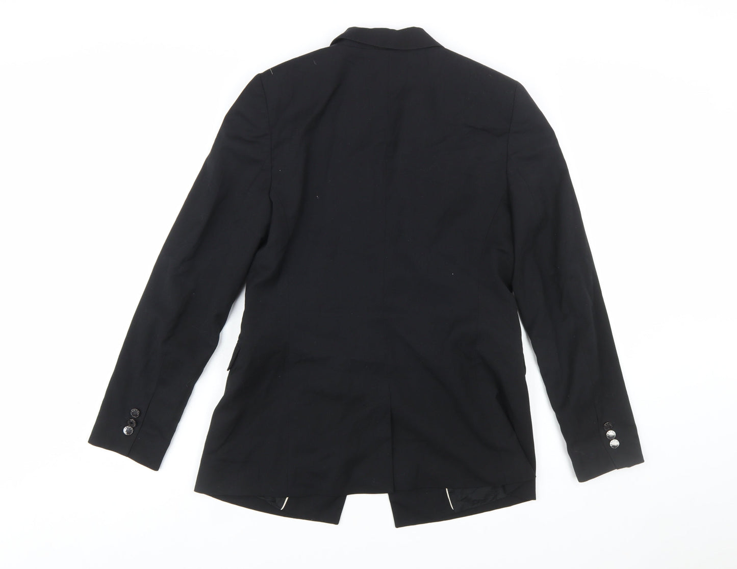Esprit Women's Black Size 12 Two-Button Regular Fit Blazer