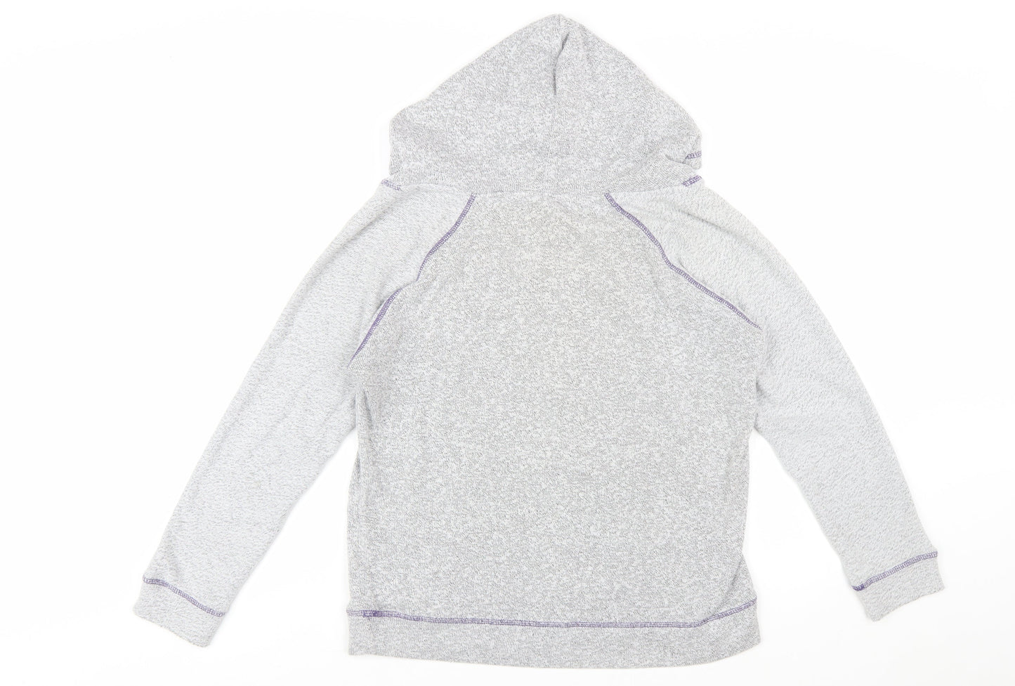 Wicked Women's Grey Hoodie Medium Pullover Graphic Organic Cotton Blend