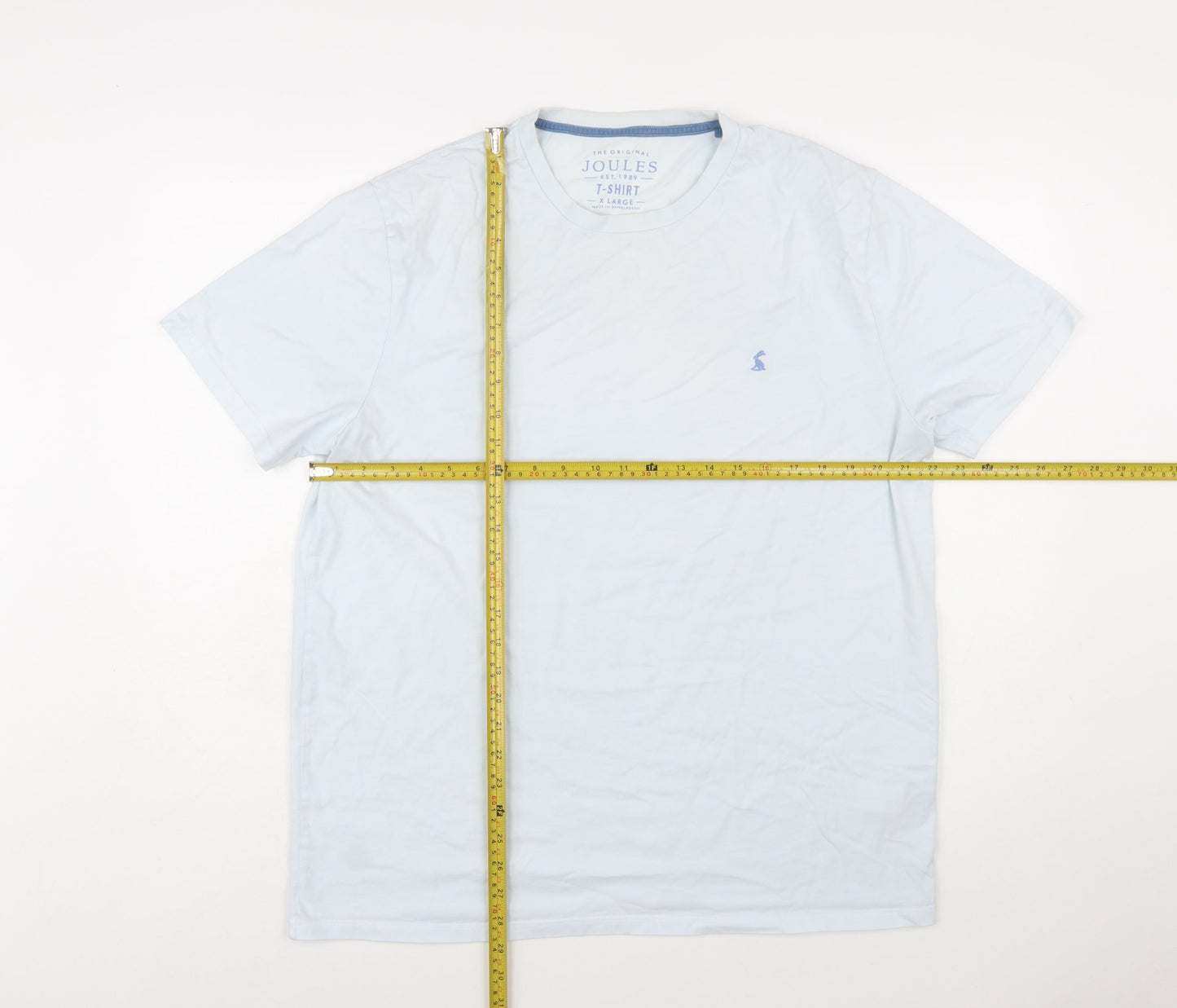 Joules Men's Blue XL Cotton Crew Neck Short Sleeve T-Shirt