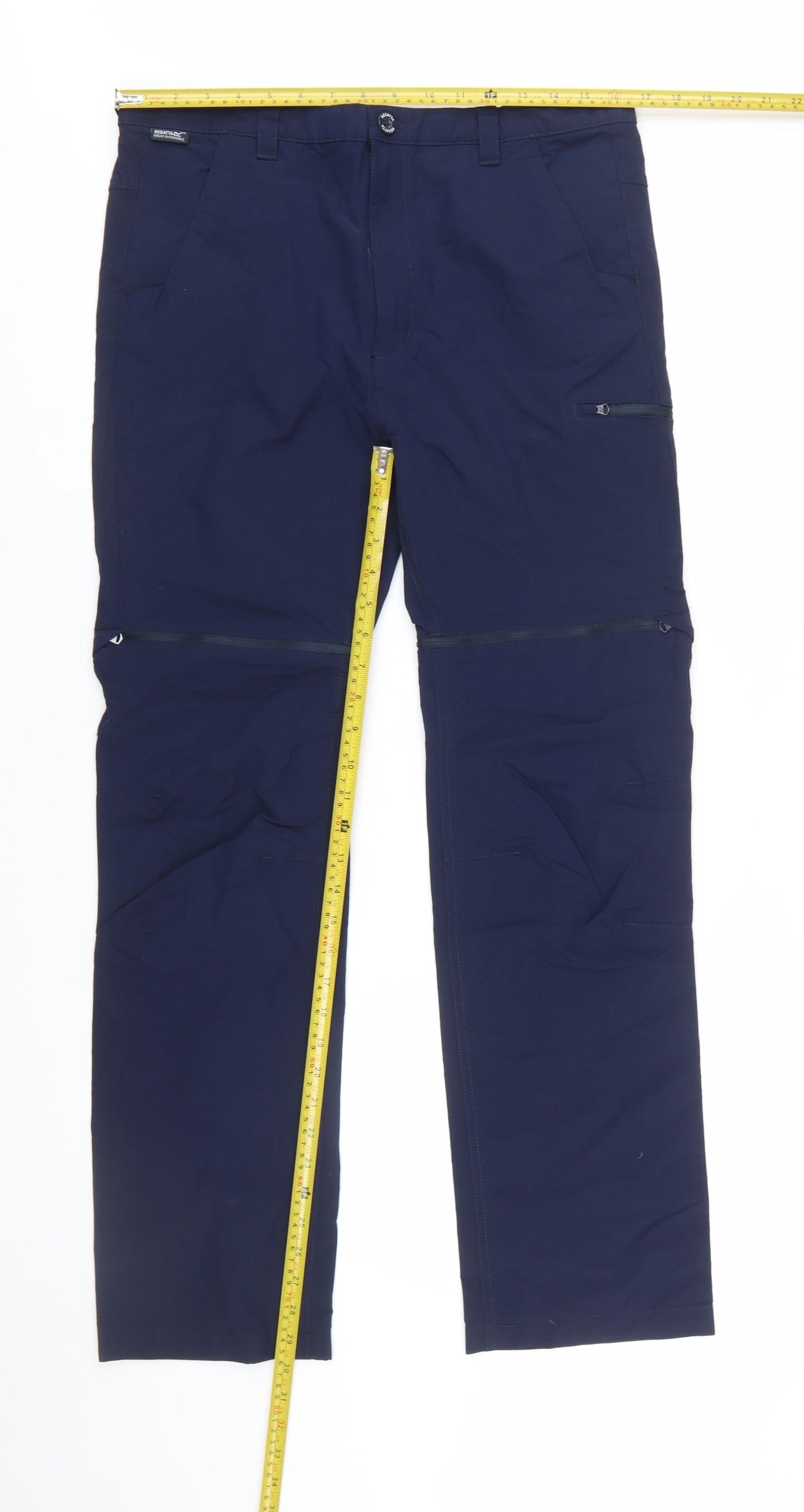 Regatta Boys Blue Convertible Cargo Trousers 15-16 Years Outdoor Hiking