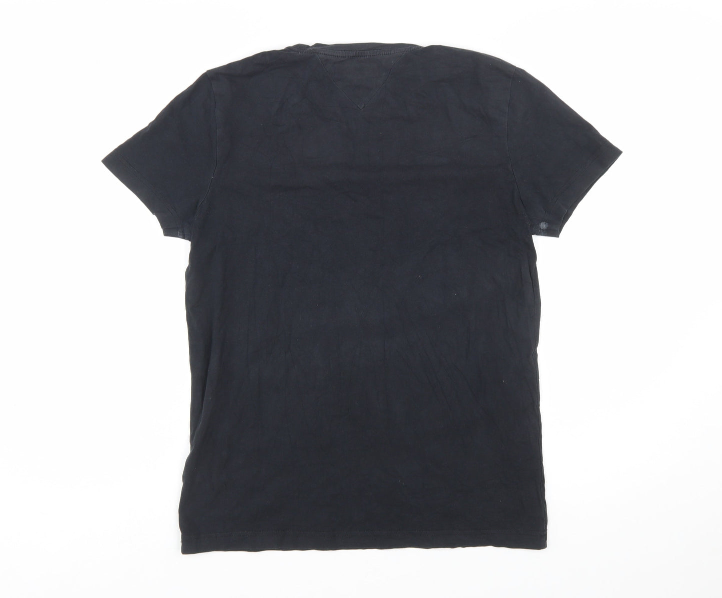 Tommy Hilfiger Men's Black Crew Neck Cotton Stretch T-Shirt M