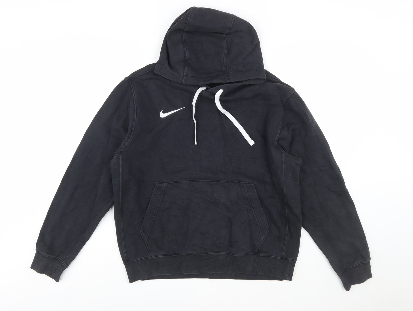 Nike Men's Black Hoodie M Pullover Cotton Blend Sportswear