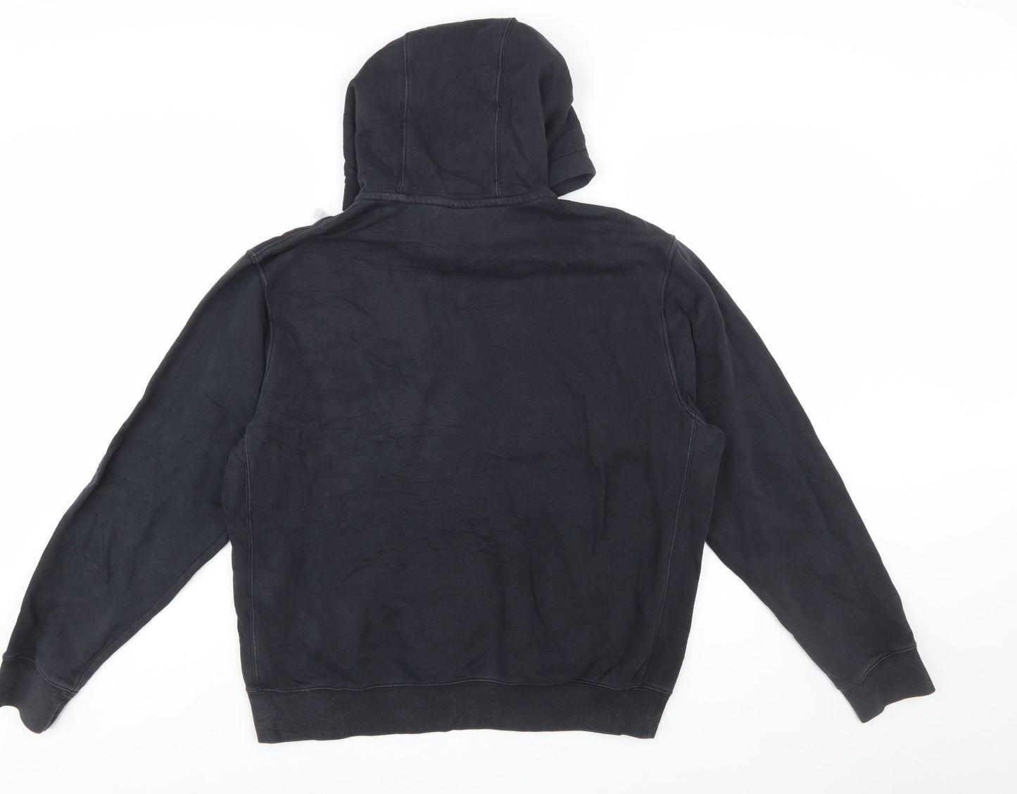 Nike Men's Black Hoodie M Pullover Cotton Blend Sportswear
