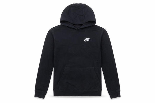 Nike Boys Black Pullover Hoodie Size L 147-158cm Cotton Blend Standard Fit