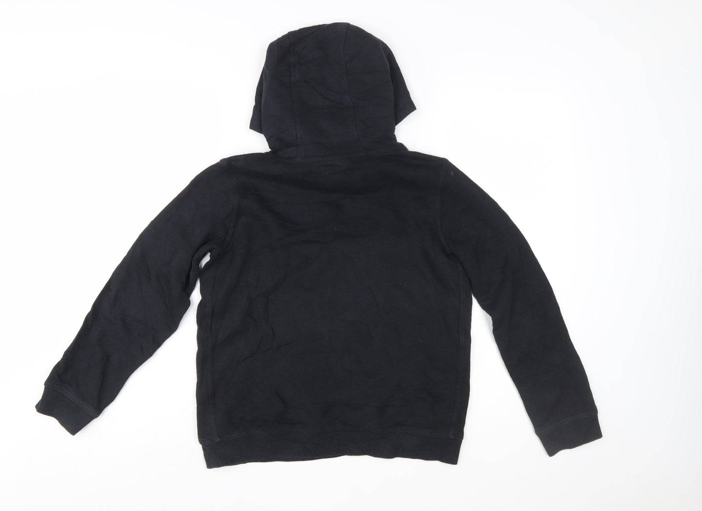 Nike Boys Black Pullover Hoodie Size L 147-158cm Cotton Blend Standard Fit