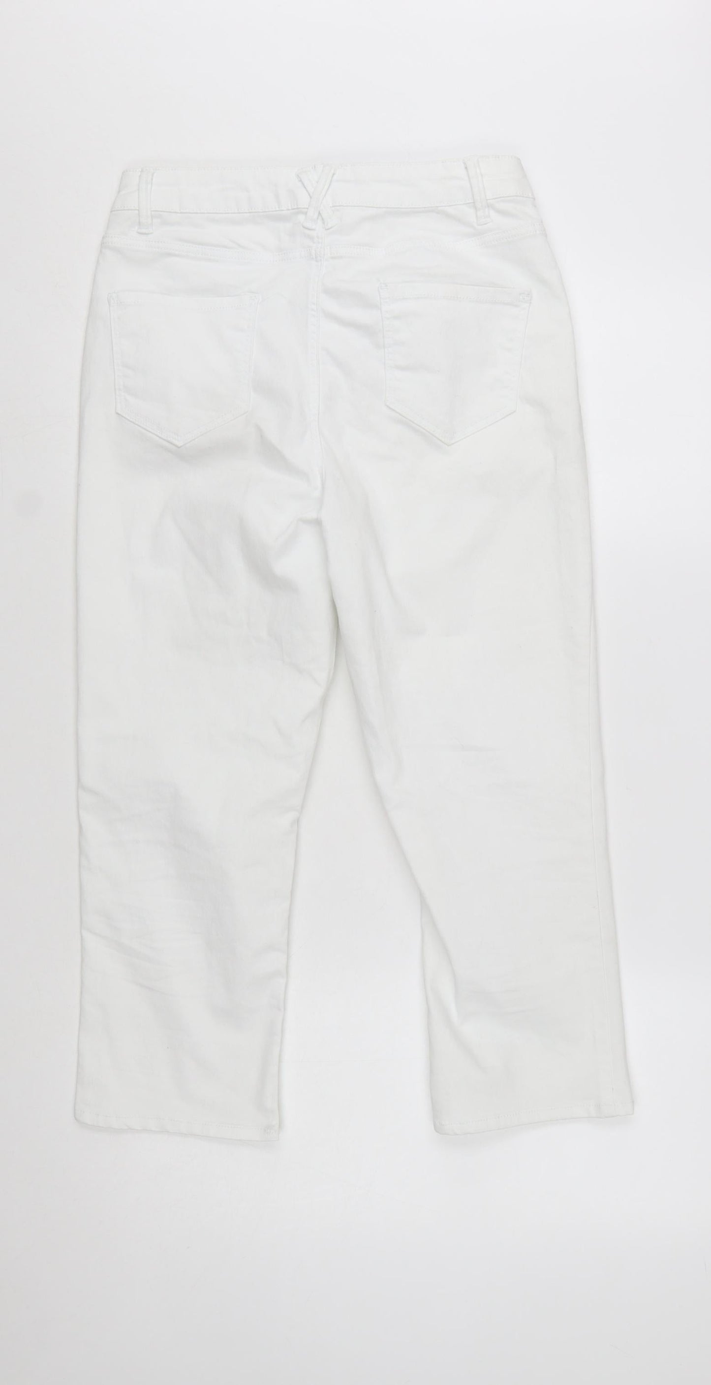 Dunnes Women’s White Cropped Stretch Jeans Size 10