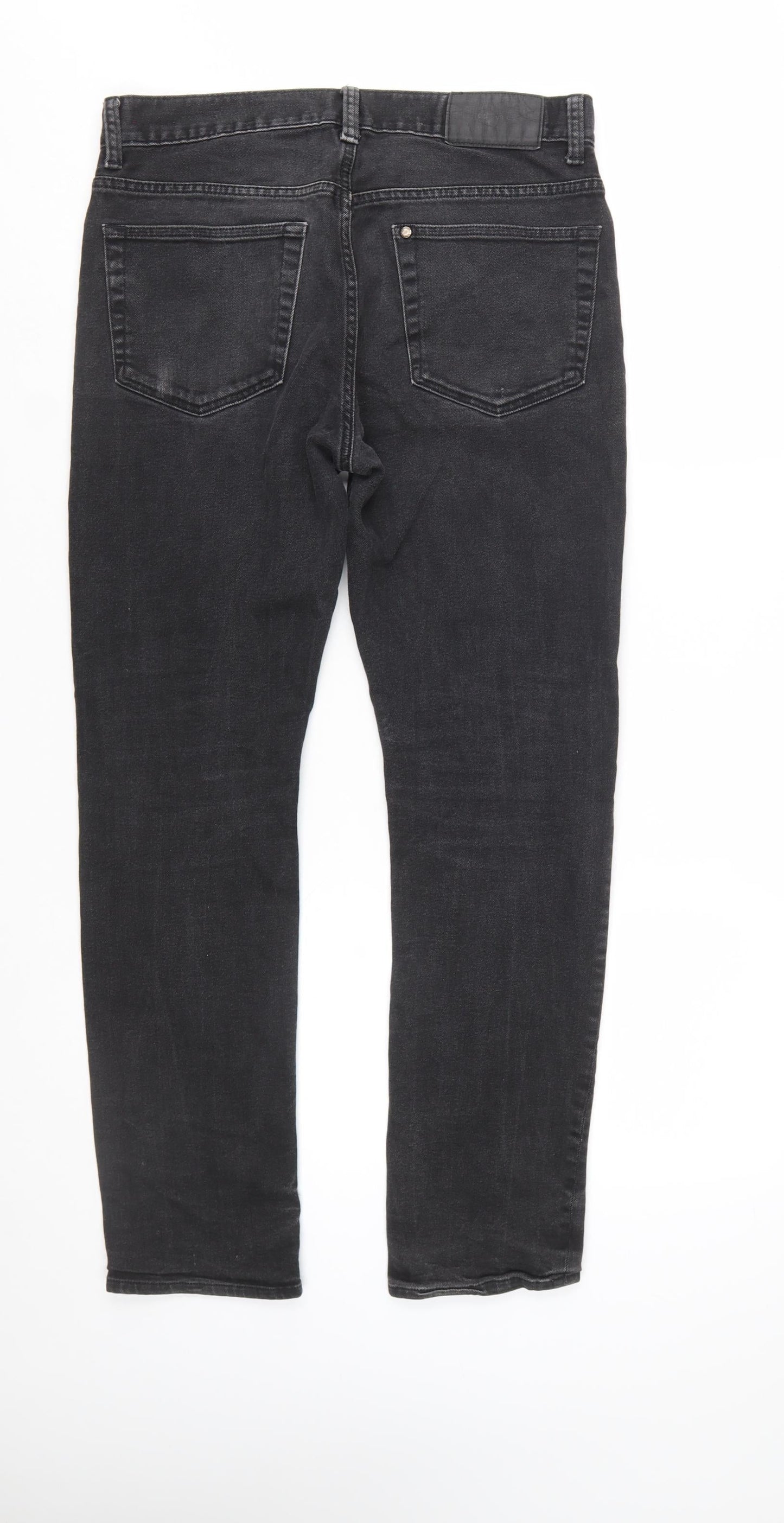 H&M Women Black Slim Skinny Jeans Size 14 Regular Fit Denim