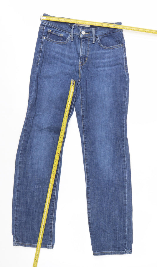 Levi’s Women Blue 314 Shaping Straight Stretch Jeans Size 26