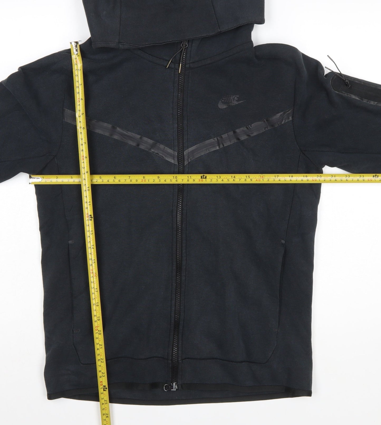 Nike Men's Black Full Zip Hoodie Size S Cotton Blend