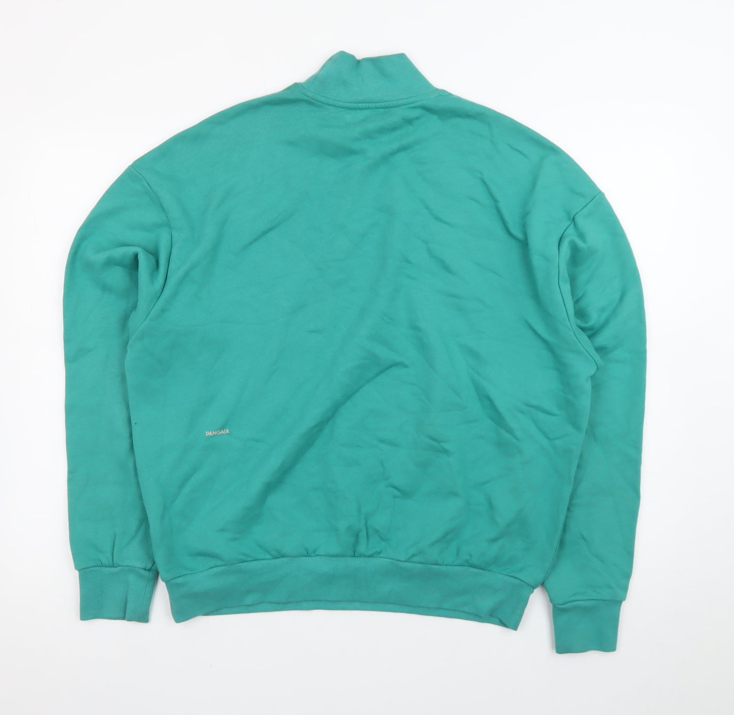 Pangaia Men's Green High Neck Organic Cotton Sweatshirt Size S