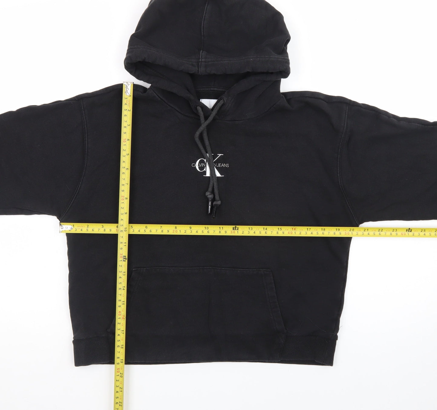 Calvin Klein Jeans Women's Black Pullover Hoodie Size M