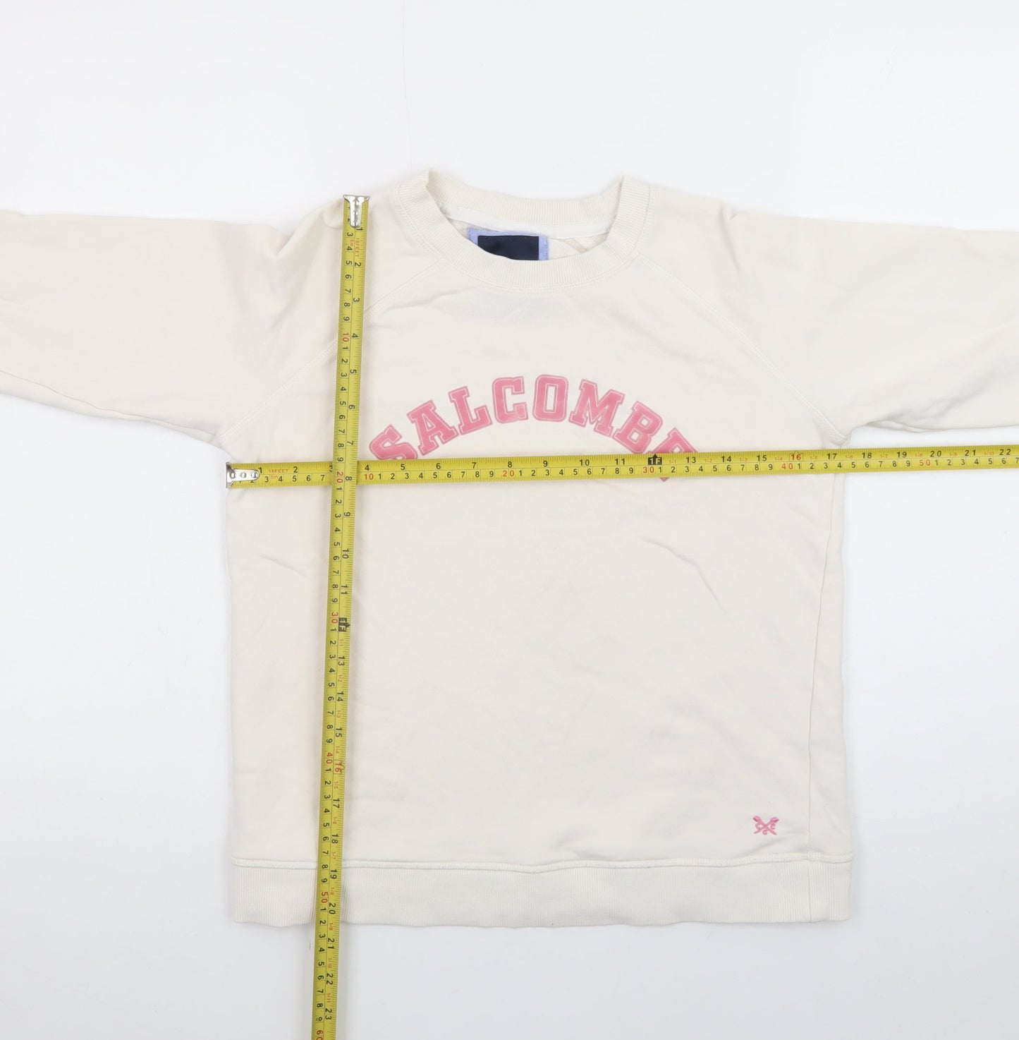 Crew Clothing Company Women Beige Salcombe Pullover Sweatshirt Size 10