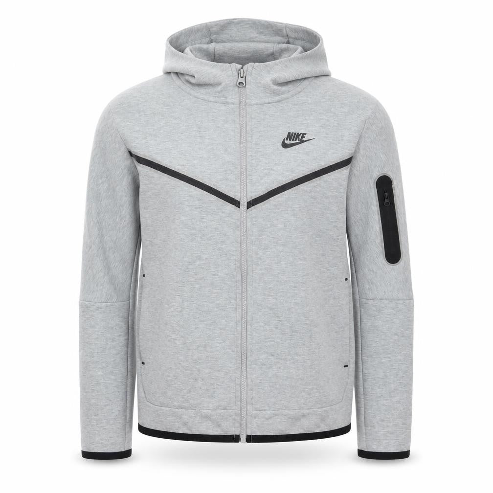 Nike Men's Grey Full Zip Hoodie L Sportswear Lightweight