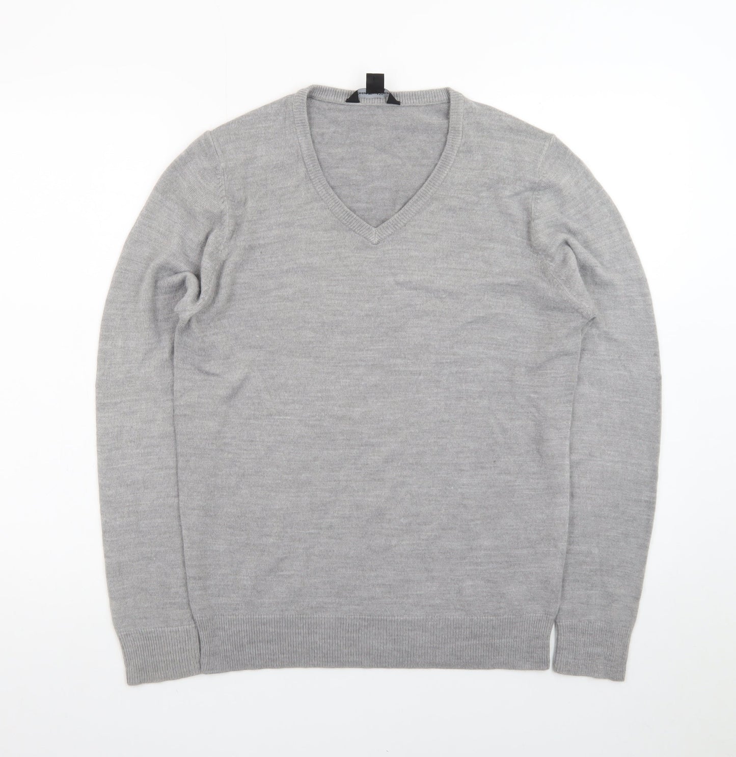 Cedar Wood State Men's Grey V-Neck Pullover Sweatshirt Size S