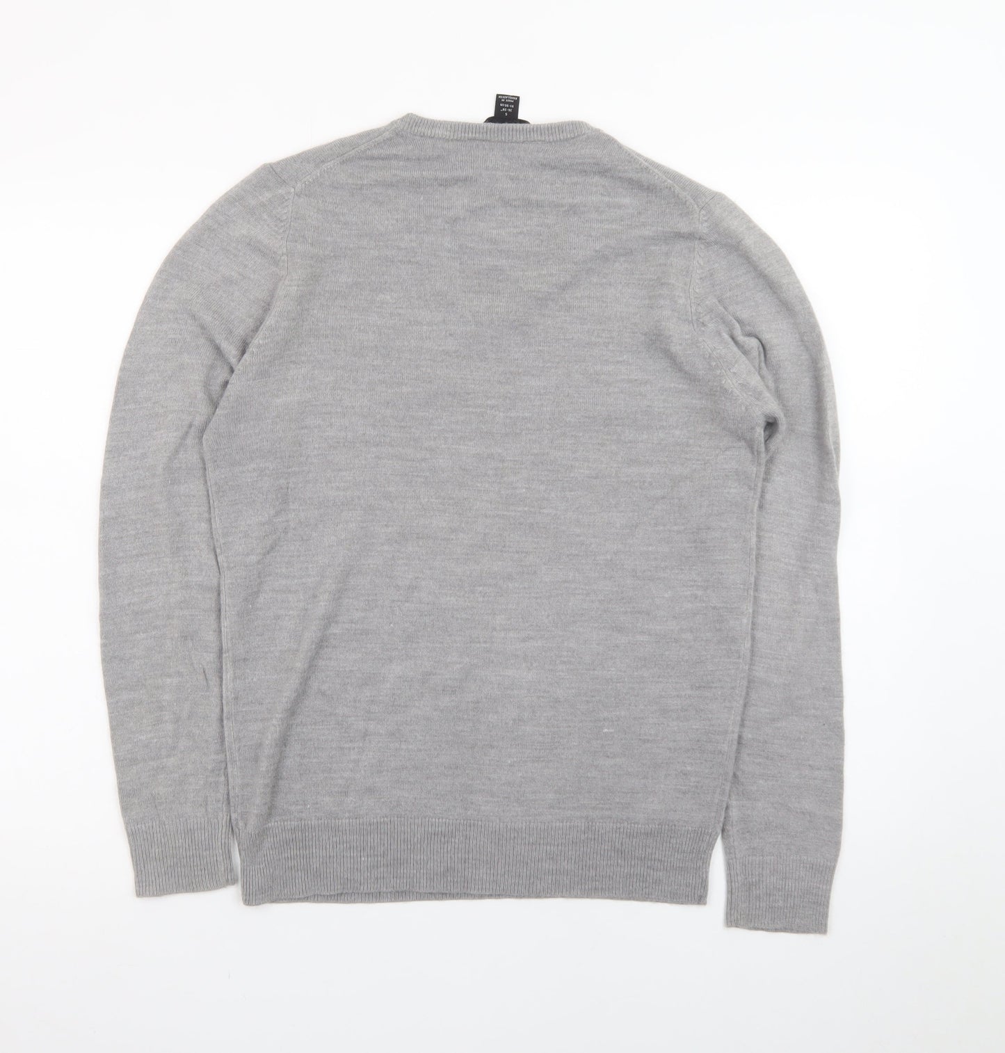 Cedar Wood State Men's Grey V-Neck Pullover Sweatshirt Size S
