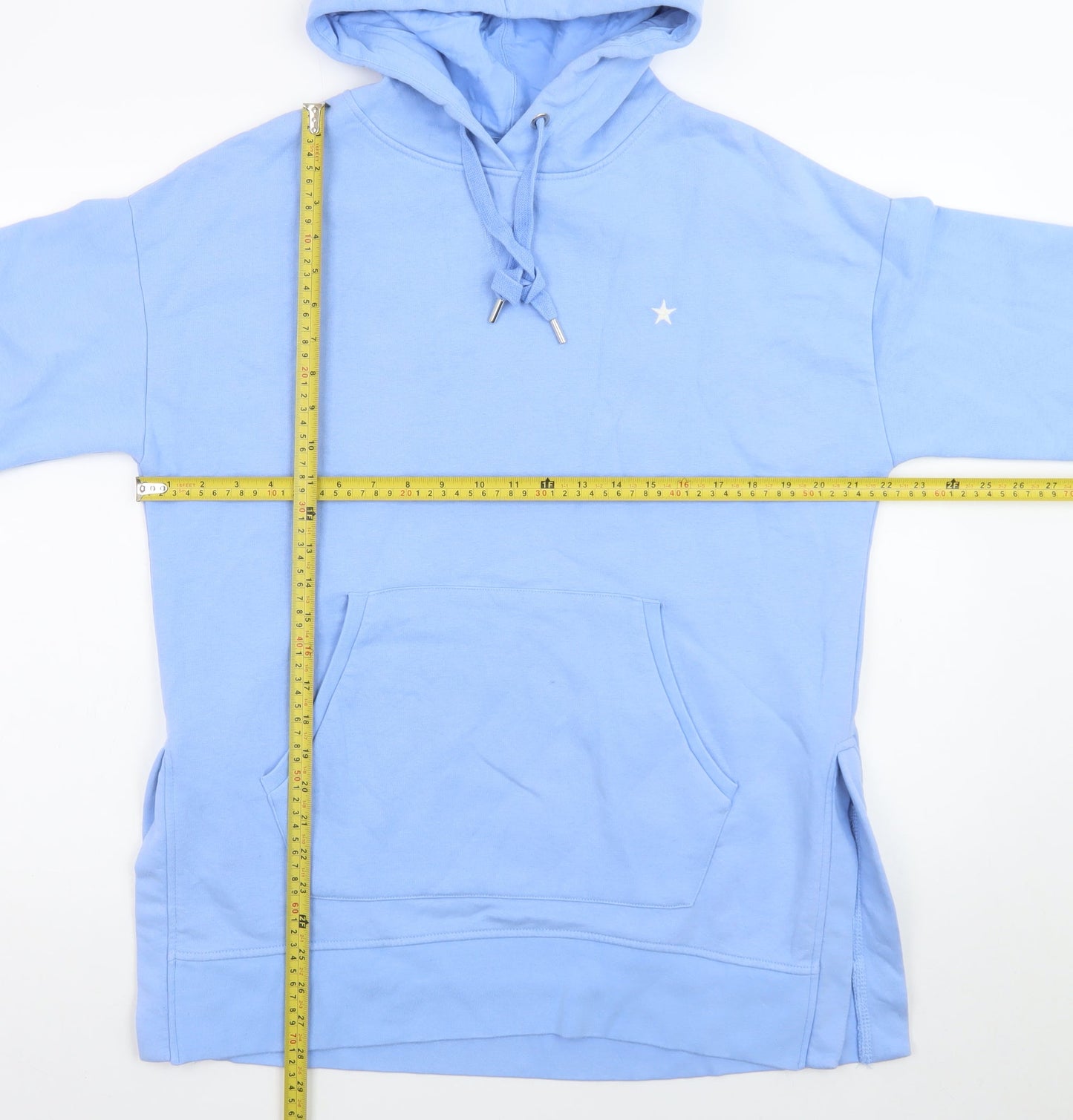 Next Women’s Blue Pullover Hoodie M Cotton Blend Casual Sweatshirt