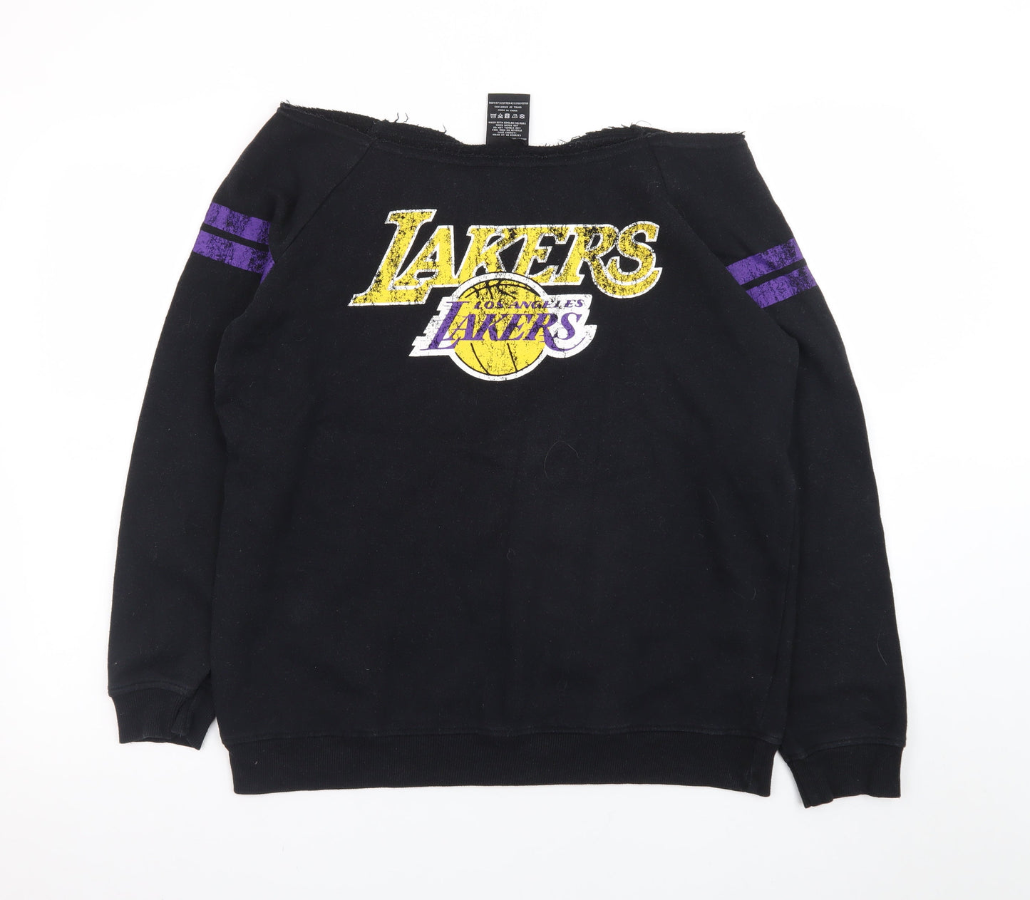 UNK NBA Los Angeles Lakers Black Sweatshirt Women S Cotton Blend
