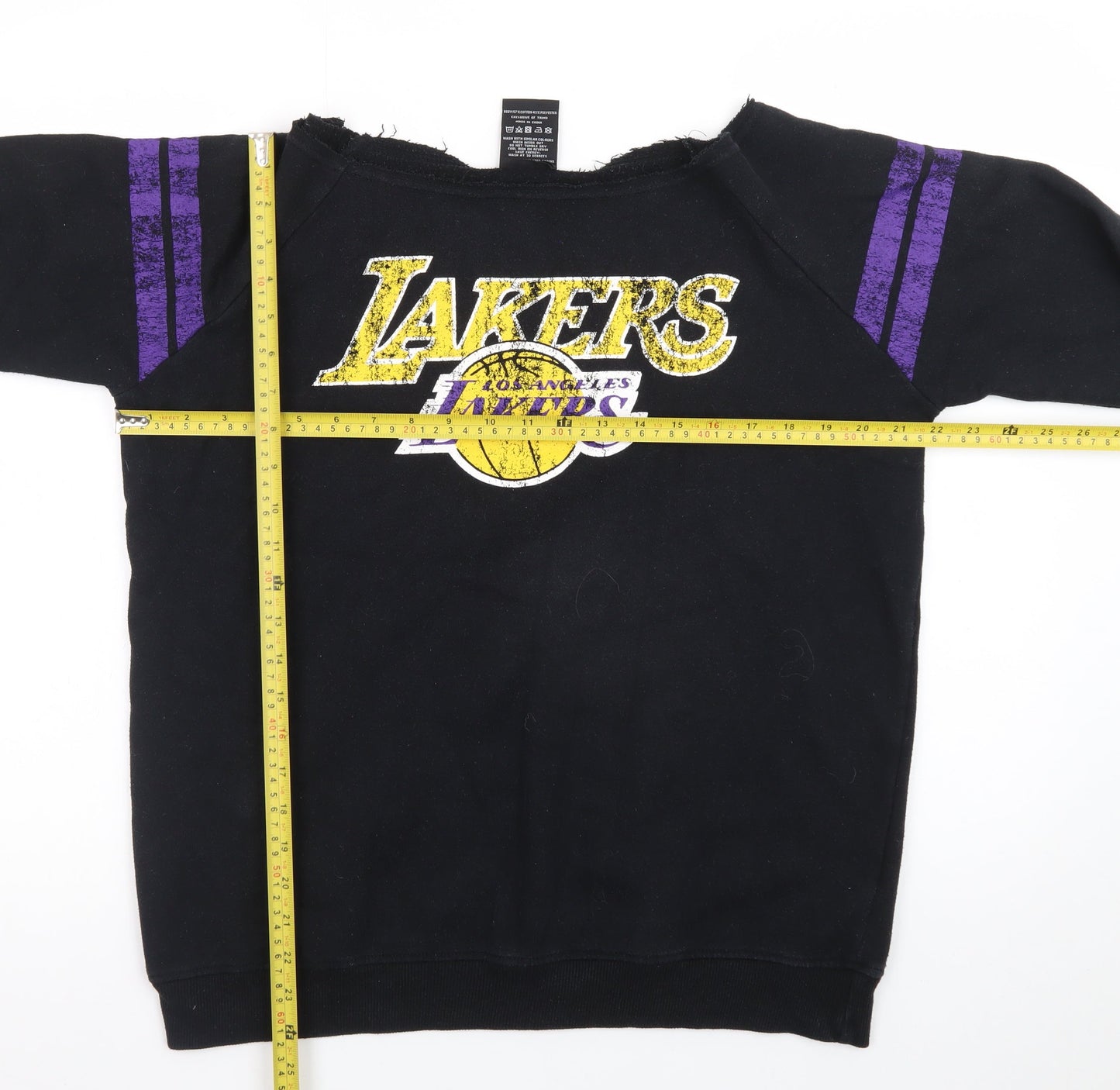 UNK NBA Los Angeles Lakers Black Sweatshirt Women S Cotton Blend