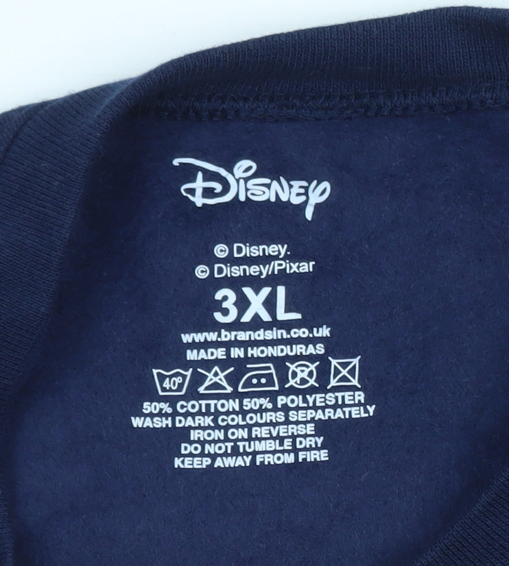 Disney Moana Maui Navy Sweatshirt 3XL Unisex Cotton Blend Graphic