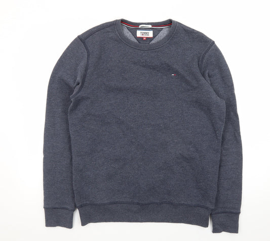 Tommy Jeans Men's Blue Regular Fit Crew Neck Sweatshirt M